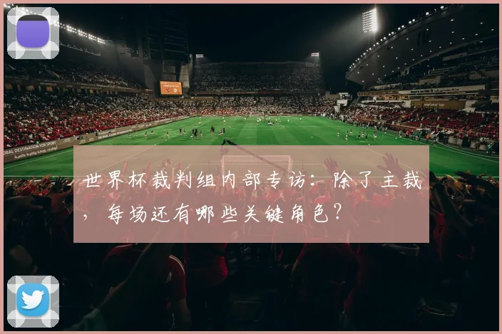 世界杯裁判组内部专访:除了主裁,每场还有哪些关键角色?