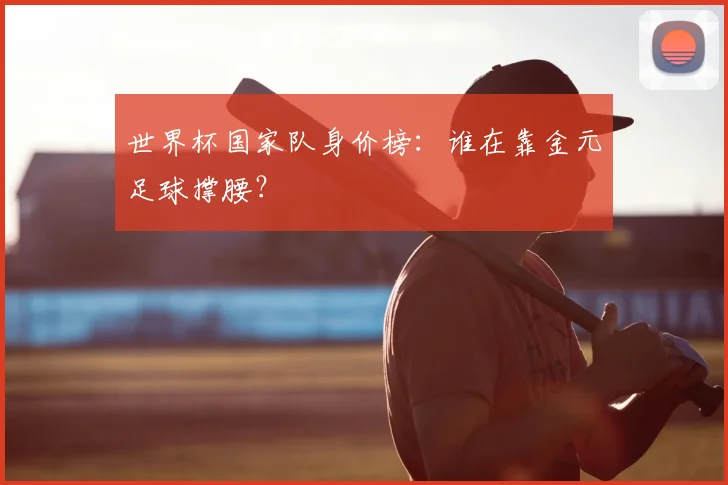 世界杯国家队身价榜:谁在靠金元足球撑腰?